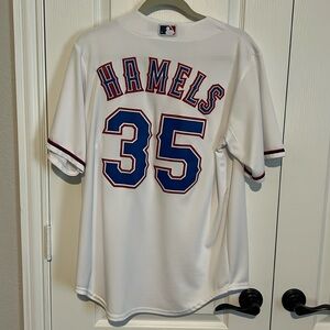 Texas Rangers Majestic “Hamels” Jersey
